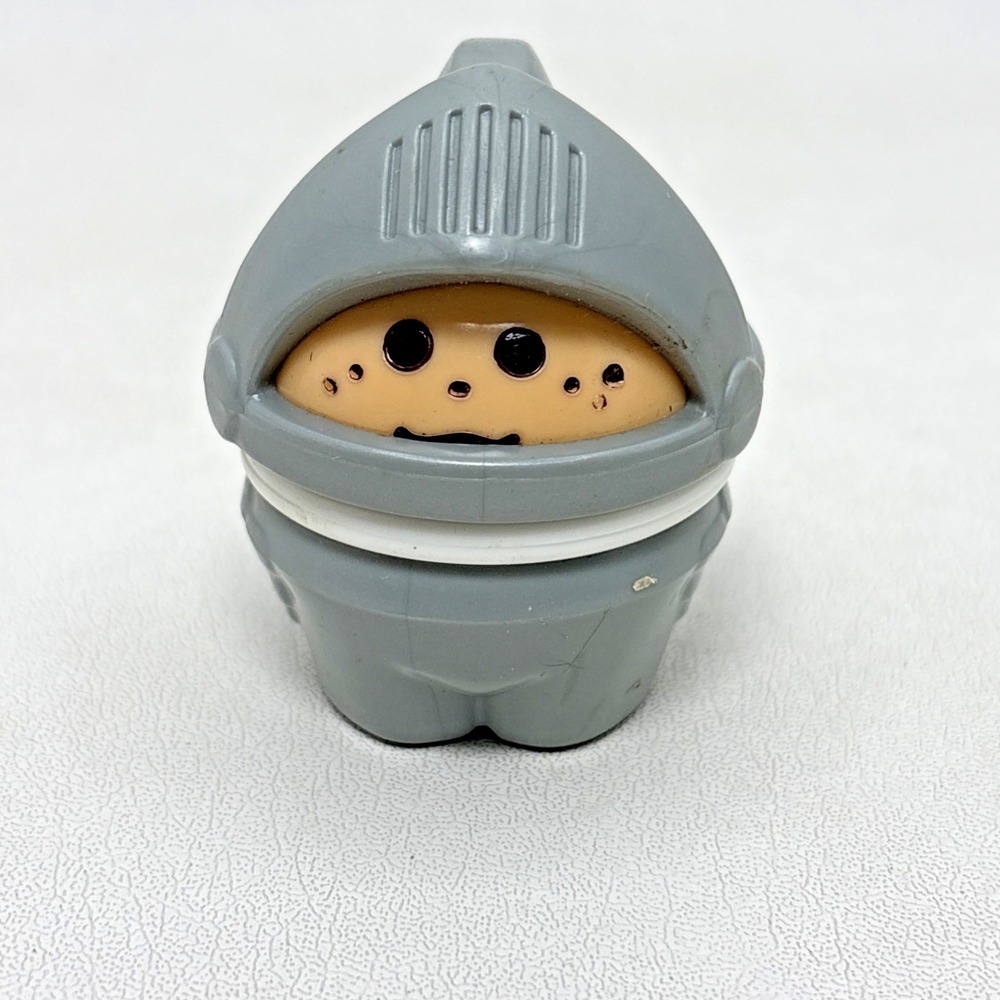 Vintage Little‎ Tikes Wee Waffle Castle Gray Knight Toddle Tots figure Toy